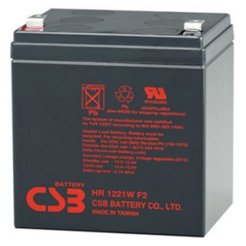 Bateria CSB 12V 5Ah-21W HR 1221W F2 Original sms/nhs/apc